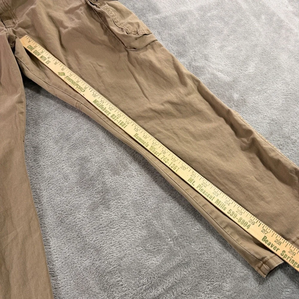 Wrangler Cargo Pants Mens 42x30 Tan Regular Taper Stretch Khaki 112344922